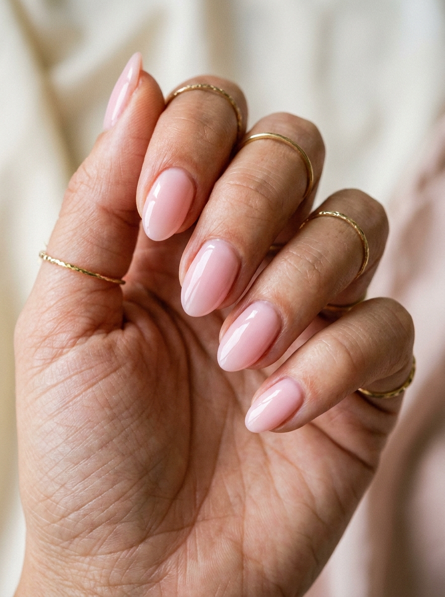Baby Pink Almond Nails als Hellrosa Nägel Inspiration 2026